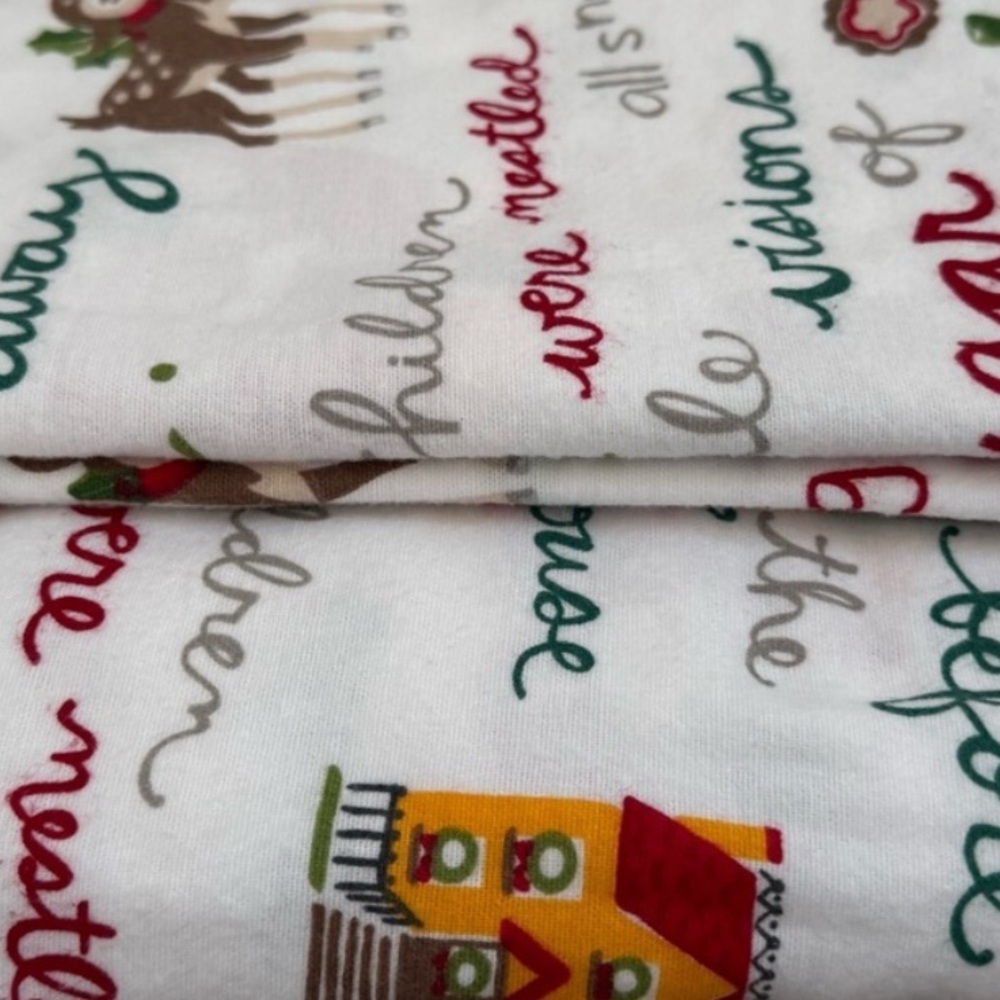 Pottery Barn kids flannel bedding pillowcase , flat sheet , fitted sheet / FULL